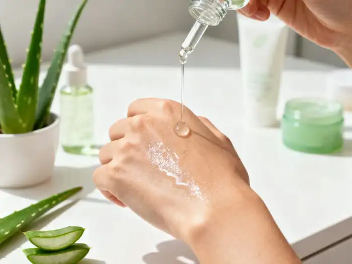 Aloe Vera Gel Freeze Dried Powder Application in Cosmetic Formulations Aloe Vera Gel Freeze Dried Powder Application in Cosmetic Formulations