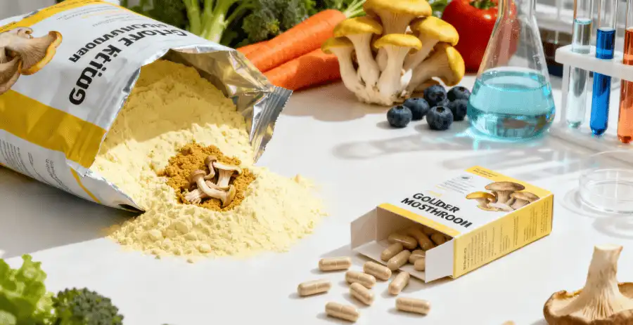 golden oyster mushroom Applications in Functional Foods and Supplements golden oyster mushroom Applications in Functional Foods and Supplements