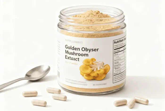 Golden oyster mushroom powder Golden oyster mushroom powder
