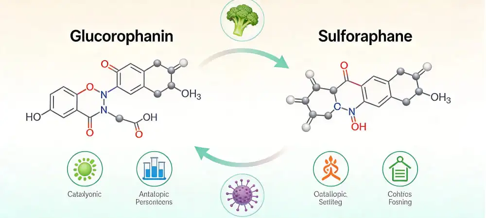 Understanding Glucoraphanin and Sulforaphane Key Differences and Benefits Understanding Glucoraphanin and Sulforaphane Key Differences and Benefits