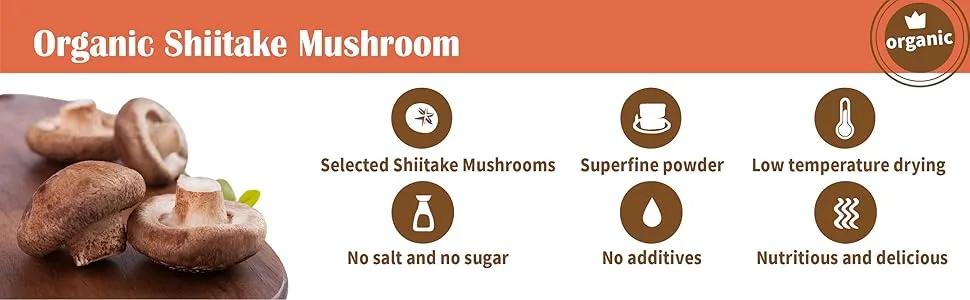 organic shiitake powder organic shiitake powder
