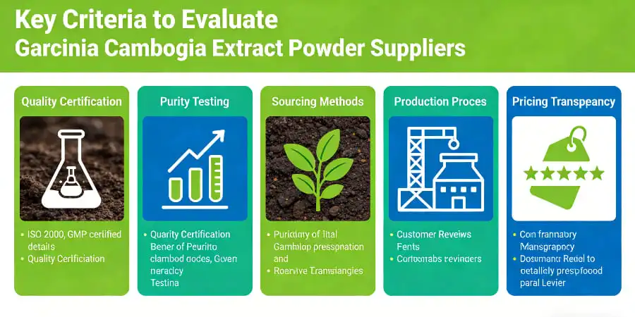 Key Criteria to Evaluate Garcinia Cambogia Extract Powder Suppliers Key Criteria to Evaluate Garcinia Cambogia Extract Powder Suppliers