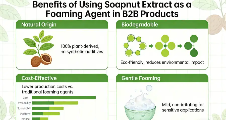 Benefits of Using Soapnut Extract as a Foaming Agent in B2B Products Benefits of Using Soapnut Extract as a Foaming Agent in B2B Products