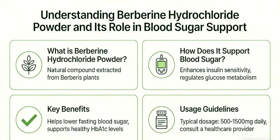 Understanding Berberine Hydrochloride Powder and Its Role in Blood Sugar Support Understanding Berberine Hydrochloride Powder and Its Role in Blood Sugar Support