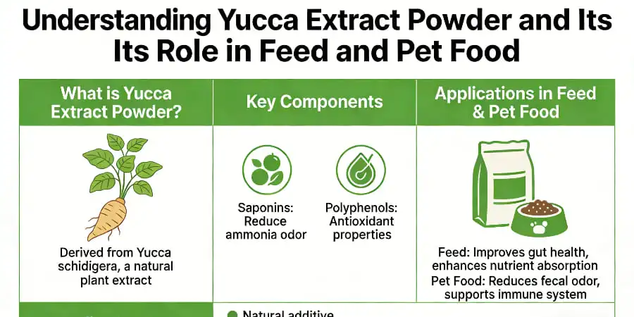 Understanding Yucca Extract Powder and Its Role in Feed and Pet Food Understanding Yucca Extract Powder and Its Role in Feed and Pet Food