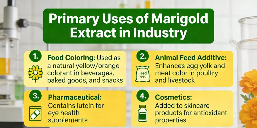 Primary Uses of Marigold Extract in Industry Primary Uses of Marigold Extract in Industry