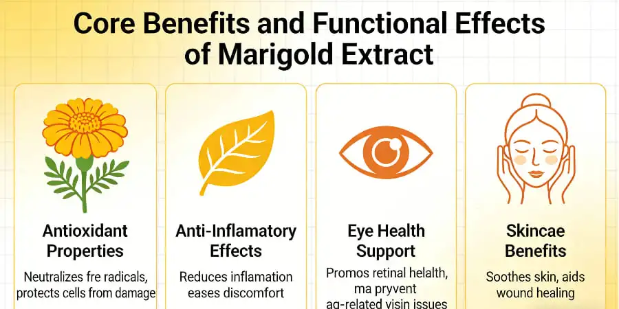 Core Benefits and Functional Effects of Marigold Extract Core Benefits and Functional Effects of Marigold Extract
