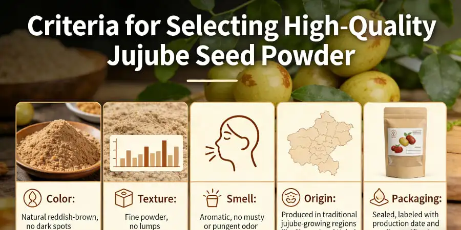 Criteria for Selecting High-Quality Jujube Seed Powder Criteria for Selecting High-Quality Jujube Seed Powder