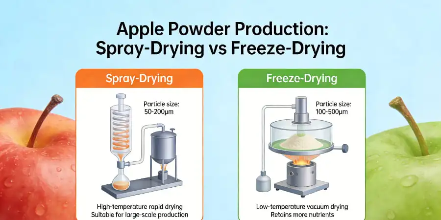apple powder - Spray-Drying vs Freeze-Drying apple powder - Spray-Drying vs Freeze-Drying