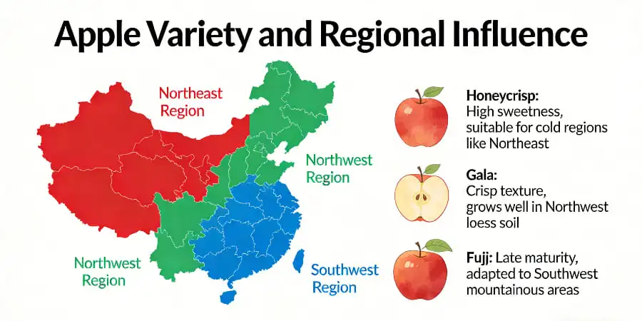 Apple Variety and Regional Influence Apple Variety and Regional Influence