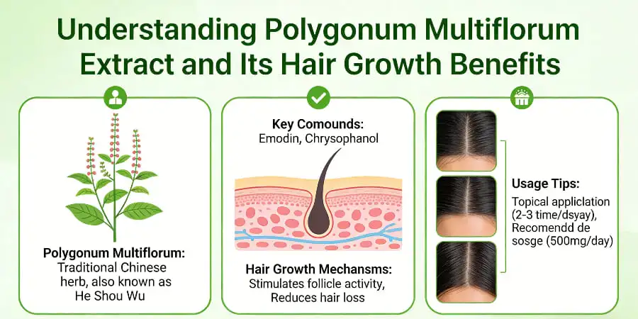 Understanding Polygonum Multiflorum Extract and Its Hair Growth Benefits Understanding Polygonum Multiflorum Extract and Its Hair Growth Benefits