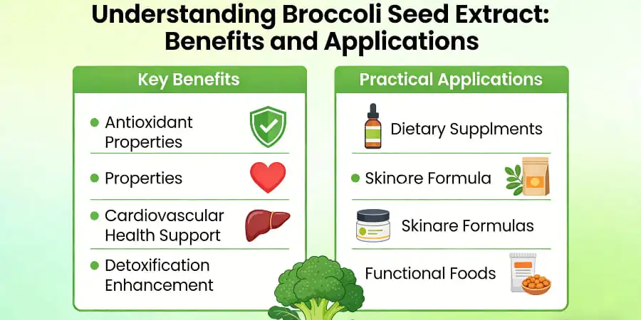 Understanding Broccoli Seed Extract-Benefits and Applications Understanding Broccoli Seed Extract-Benefits and Applications