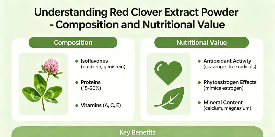 Understanding Red Clover Extract Powder-Composition and Nutritional Value Understanding Red Clover Extract Powder-Composition and Nutritional Value