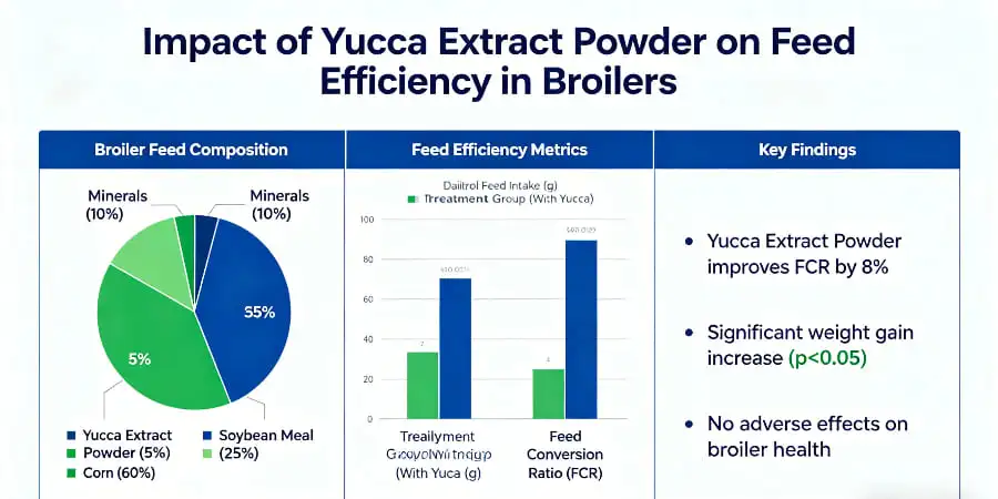 Impact of Yucca Extract Powder on Feed Efficiency in Broilers Impact of Yucca Extract Powder on Feed Efficiency in Broilers