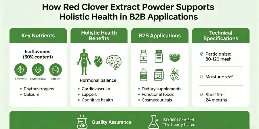 How Red Clover Extract Powder Supports Holistic Health in B2B Applications How Red Clover Extract Powder Supports Holistic Health in B2B Applications