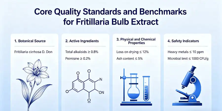 Core Quality Standards and Benchmarks for Fritillaria Bulb Extract Core Quality Standards and Benchmarks for Fritillaria Bulb Extract
