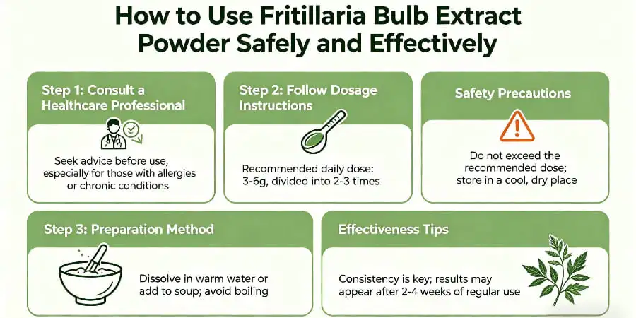 How to Use Fritillaria Bulb Extract Powder Safely and Effectively How to Use Fritillaria Bulb Extract Powder Safely and Effectively