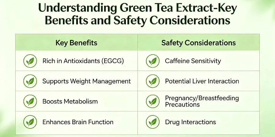 Understanding Green Tea Extract-Key Benefits and Safety Considerations Understanding Green Tea Extract-Key Benefits and Safety Considerations