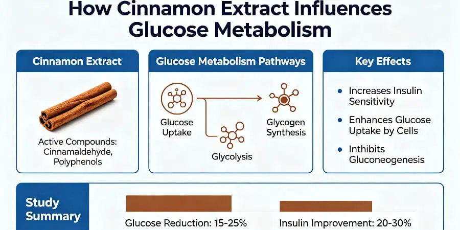 How Cinnamon Extract Influences Glucose Metabolism How Cinnamon Extract Influences Glucose Metabolism