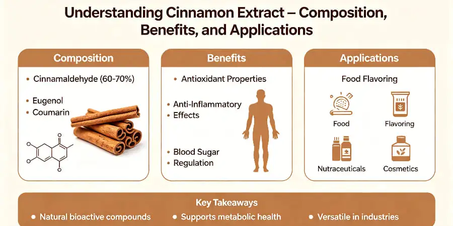Understanding Cinnamon Extract – Composition, Benefits, and Applications Understanding Cinnamon Extract – Composition, Benefits, and Applications