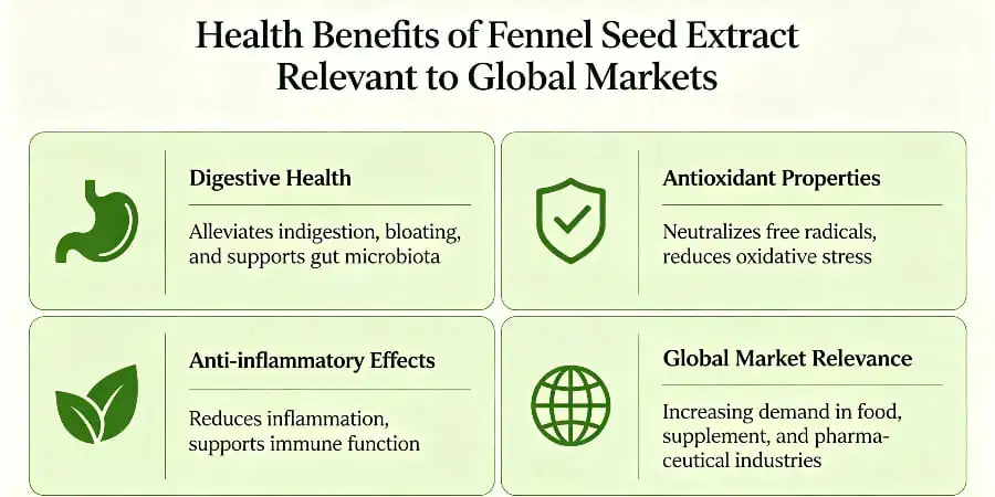 Health Benefits of Fennel Seed Extract Relevant to Global Markets Health Benefits of Fennel Seed Extract Relevant to Global Markets