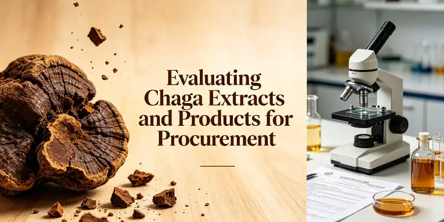 Evaluating Chaga Extracts and Products for Procurement Evaluating Chaga Extracts and Products for Procurement