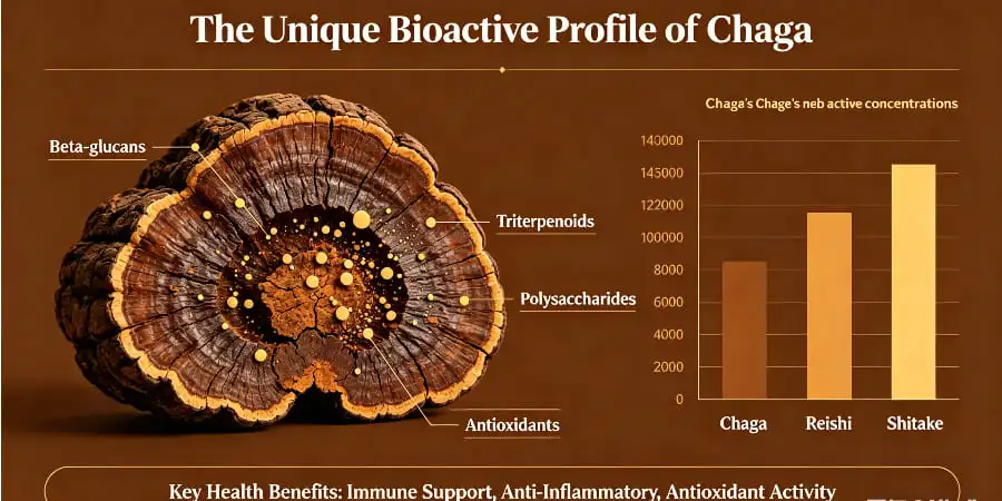 The Unique Bioactive Profile of Chaga The Unique Bioactive Profile of Chaga