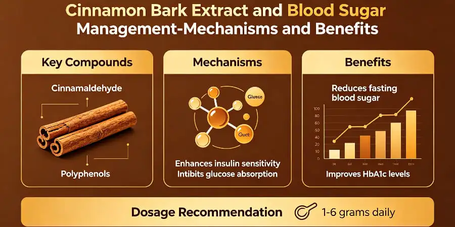 Cinnamon Bark Extract and Blood Sugar Management-Mechanisms and Benefits Cinnamon Bark Extract and Blood Sugar Management-Mechanisms and Benefits