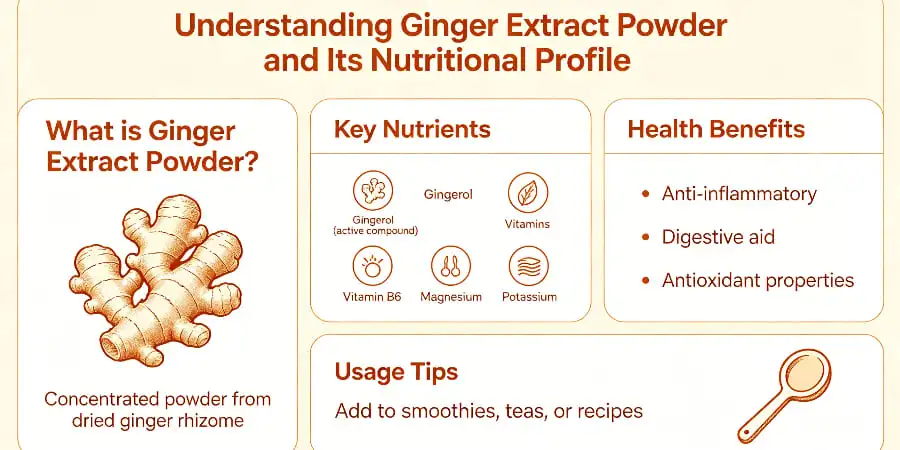 Understanding Ginger Extract Powder and Its Nutritional Profile Understanding Ginger Extract Powder and Its Nutritional Profile