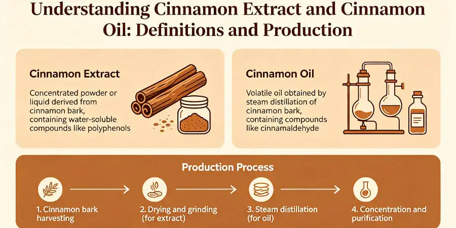 Understanding Cinnamon Extract and Cinnamon Oil-Definitions and Production Understanding Cinnamon Extract and Cinnamon Oil-Definitions and Production