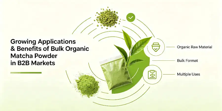 Growing Applications & Benefits of Bulk Organic Matcha Powder in B2B Markets Growing Applications & Benefits of Bulk Organic Matcha Powder in B2B Markets