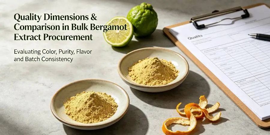 Quality Dimensions & Comparison in Bulk Bergamot Extract Procurement Quality Dimensions & Comparison in Bulk Bergamot Extract Procurement