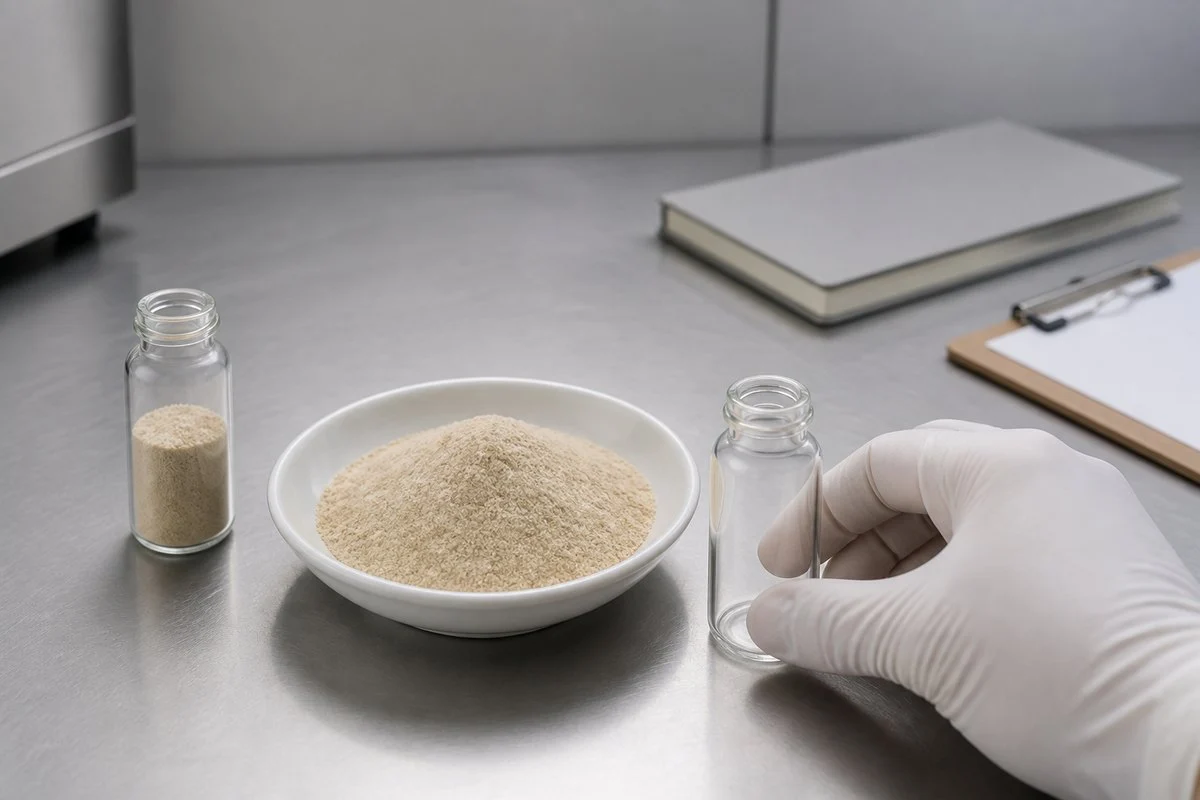blog-720-1 Quality-control testing of a botanical feed additive sample in a laboratory